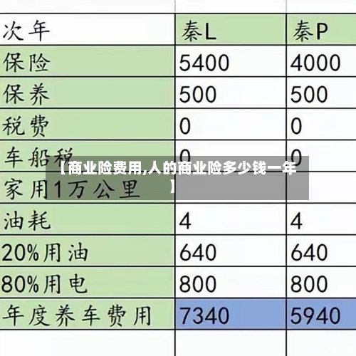 【商业险费用,人的商业险多少钱一年】