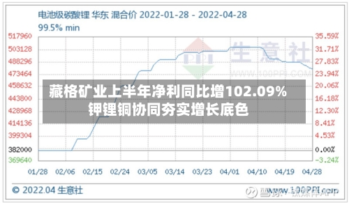 藏格矿业上半年净利同比增102.09% 钾锂铜协同夯实增长底色-第3张图片